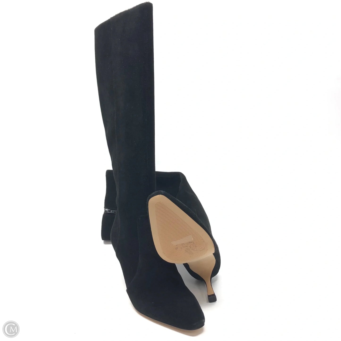 Boots Knee Heels By Ann Taylor In Black, Size: 9