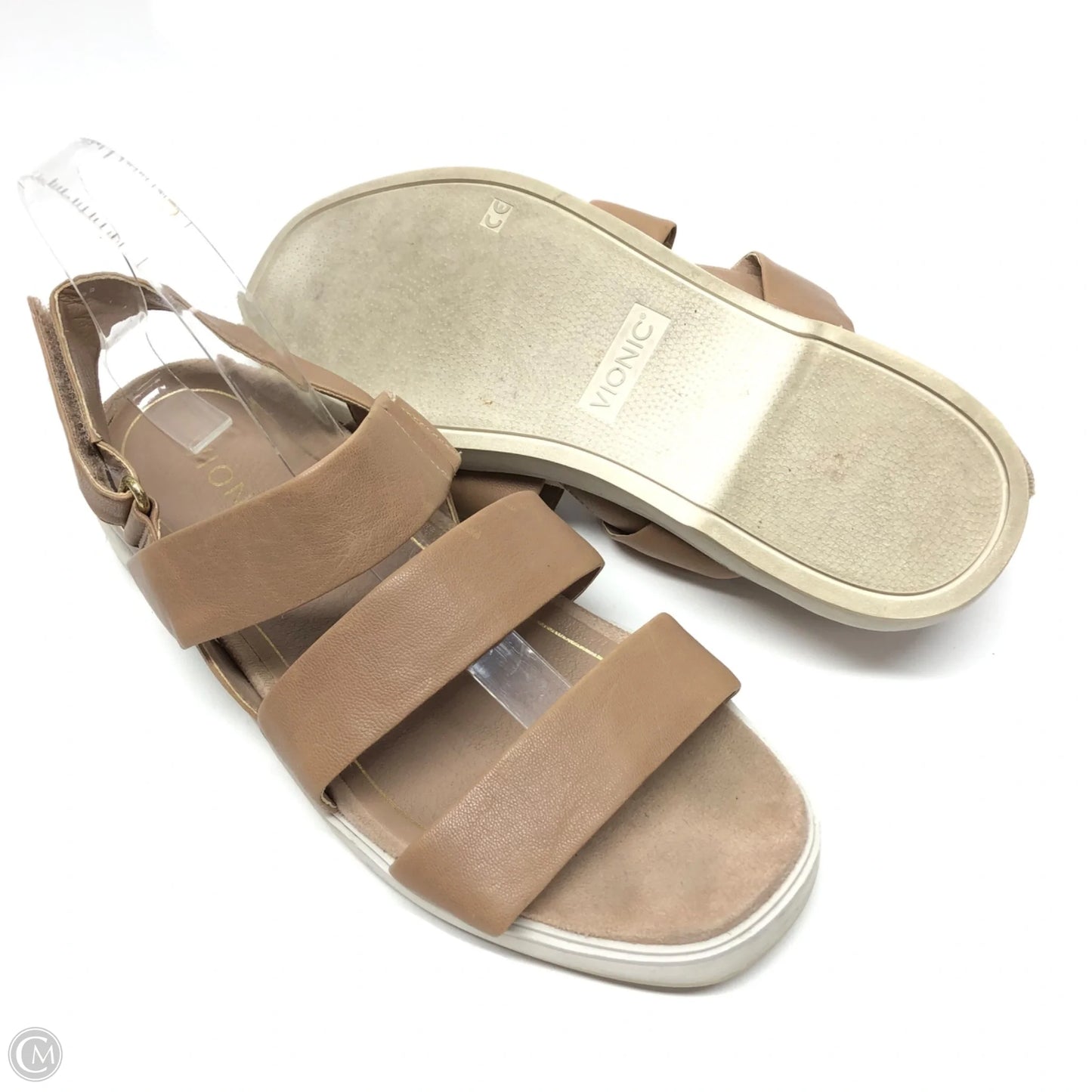 Sandals Flats By Vionic In Tan, Size: 8.5