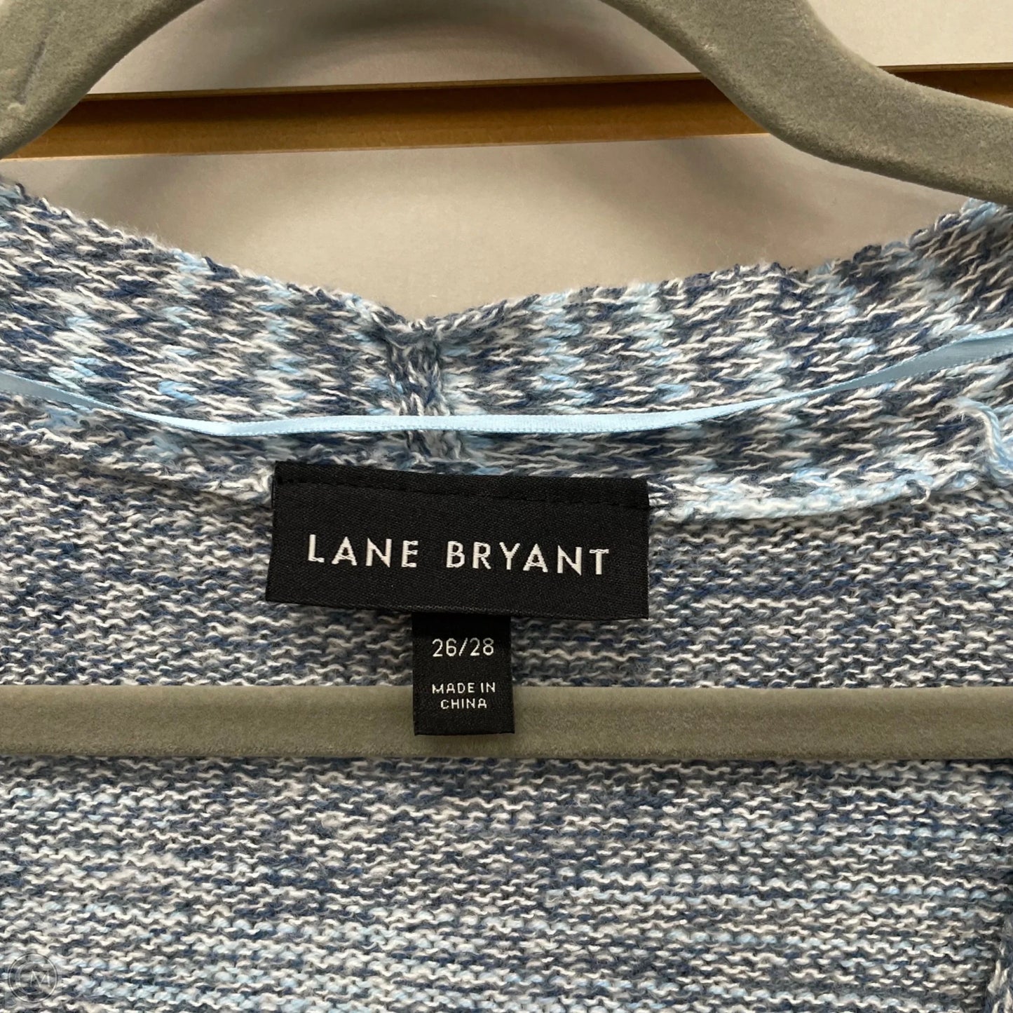 Sweater Cardigan By Lane Bryant In Blue, Size: 3x