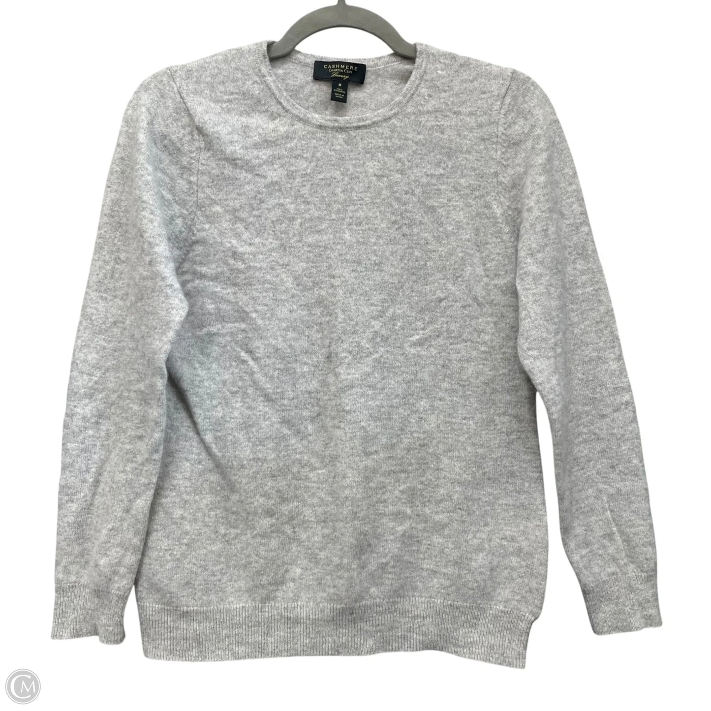 Sweater Cashmere By Charter Club In Grey, Size: M