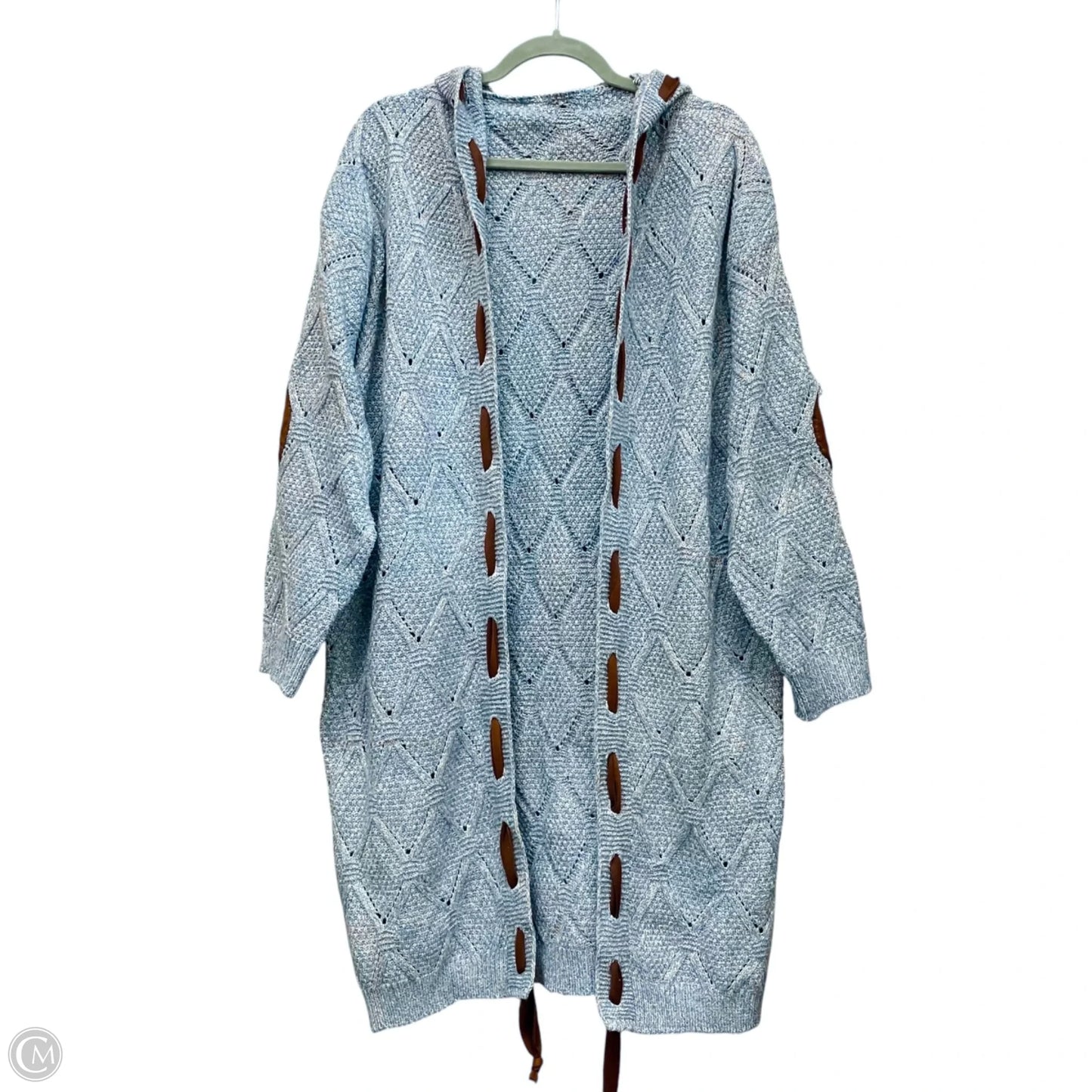 Sweater Cardigan By Clothes Mentor In Blue, Size: L