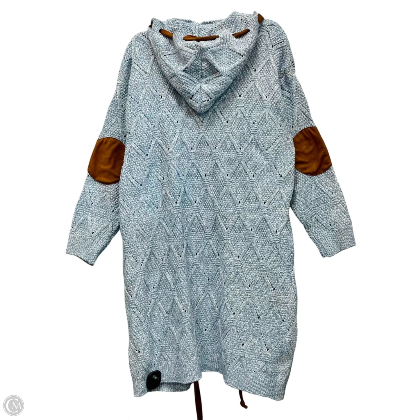 Sweater Cardigan By Clothes Mentor In Blue, Size: L