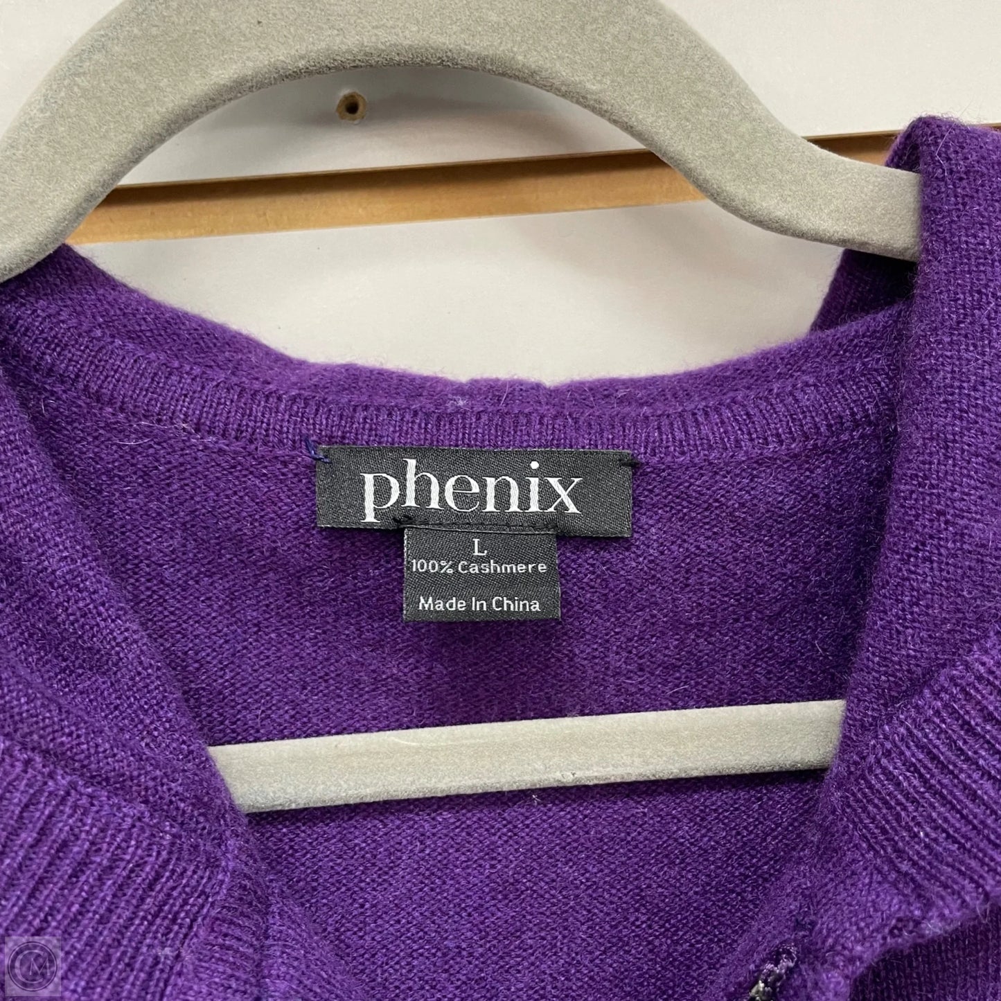 Sweater Cardigan By Clothes Mentor In Purple, Size: L
