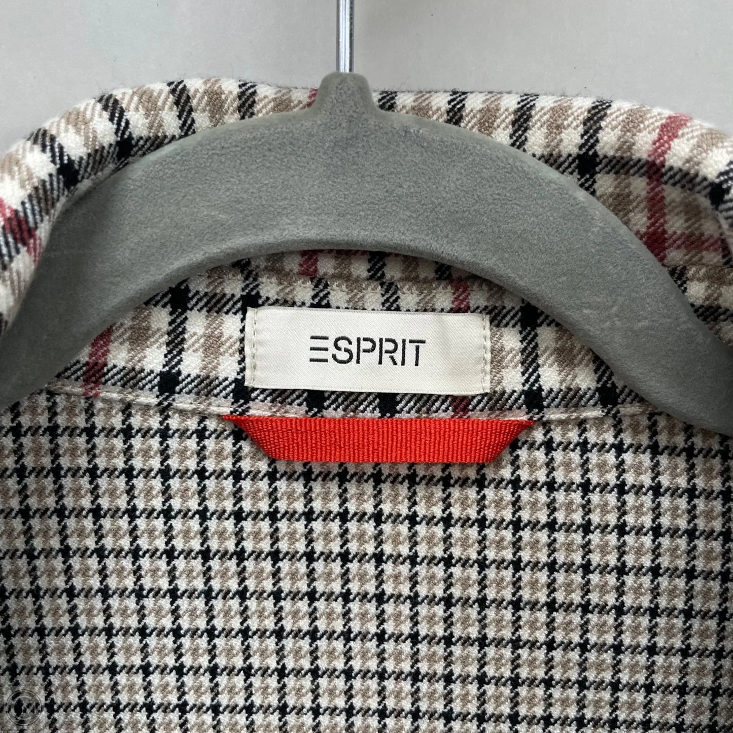 Jacket Other By Esprit In Plaid Pattern, Size: S