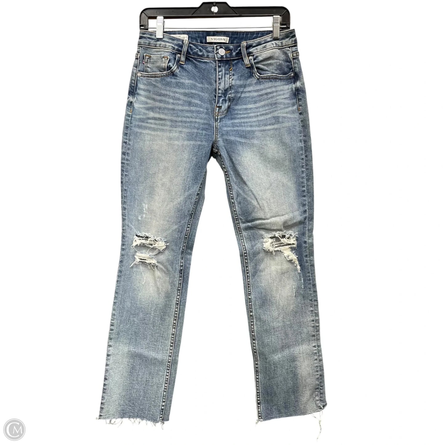 Jeans Straight By Vigoss In Blue Denim, Size: 6