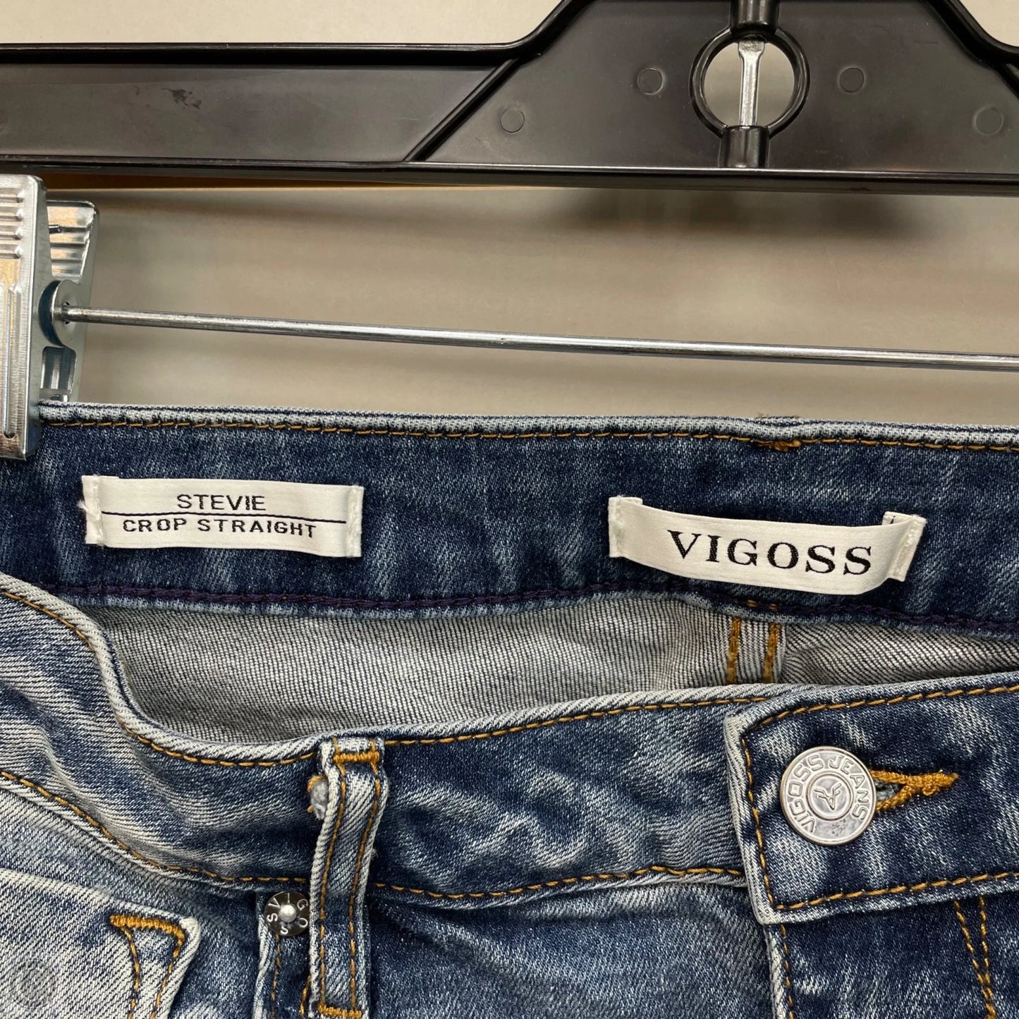 Jeans Straight By Vigoss In Blue Denim, Size: 6