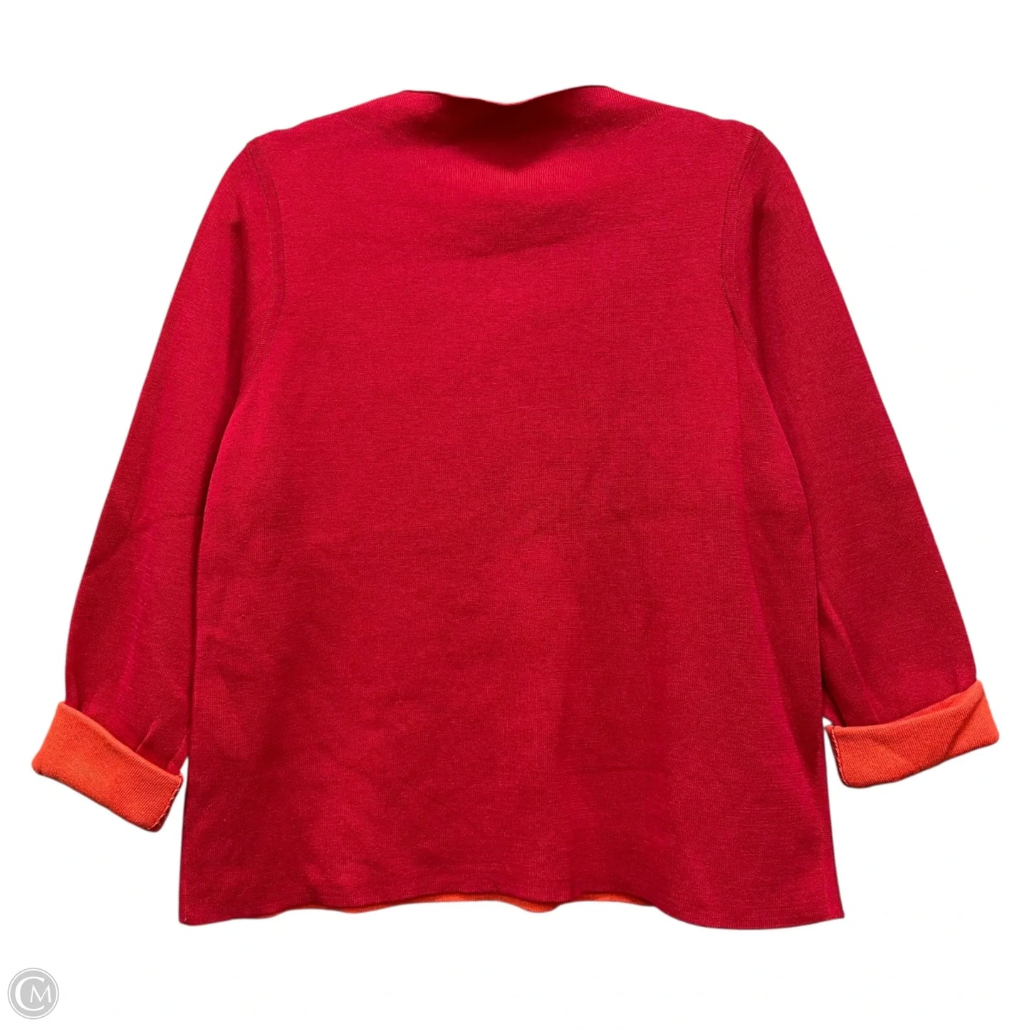 Sweater By Eileen Fisher In Orange & Red, Size: Mp