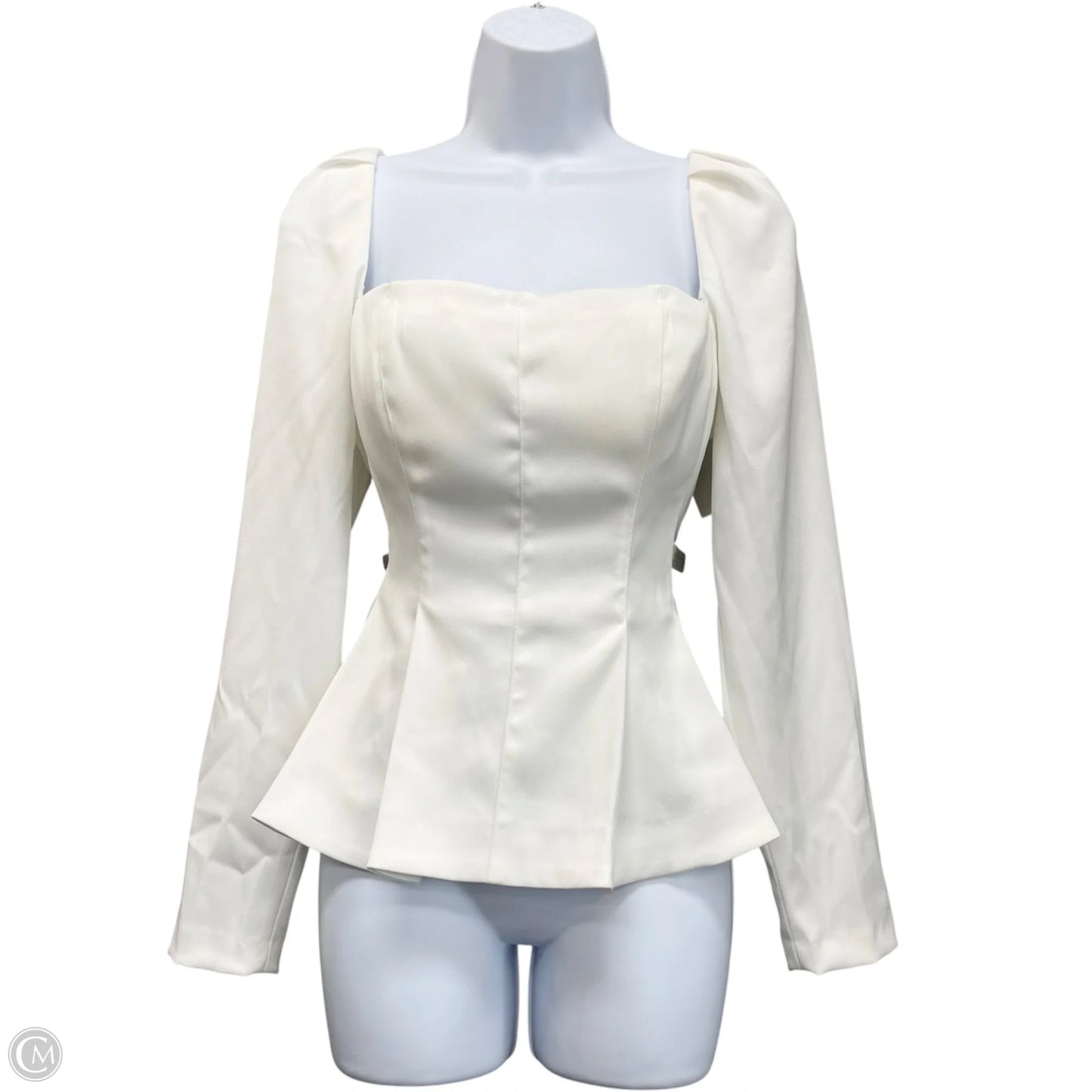 Blouse Long Sleeve By Antonio Melani In Ivory, Size: 4