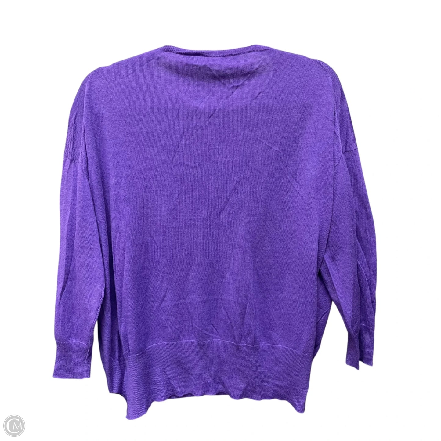 Top Long Sleeve By Polo Ralph Lauren In Purple, Size: M