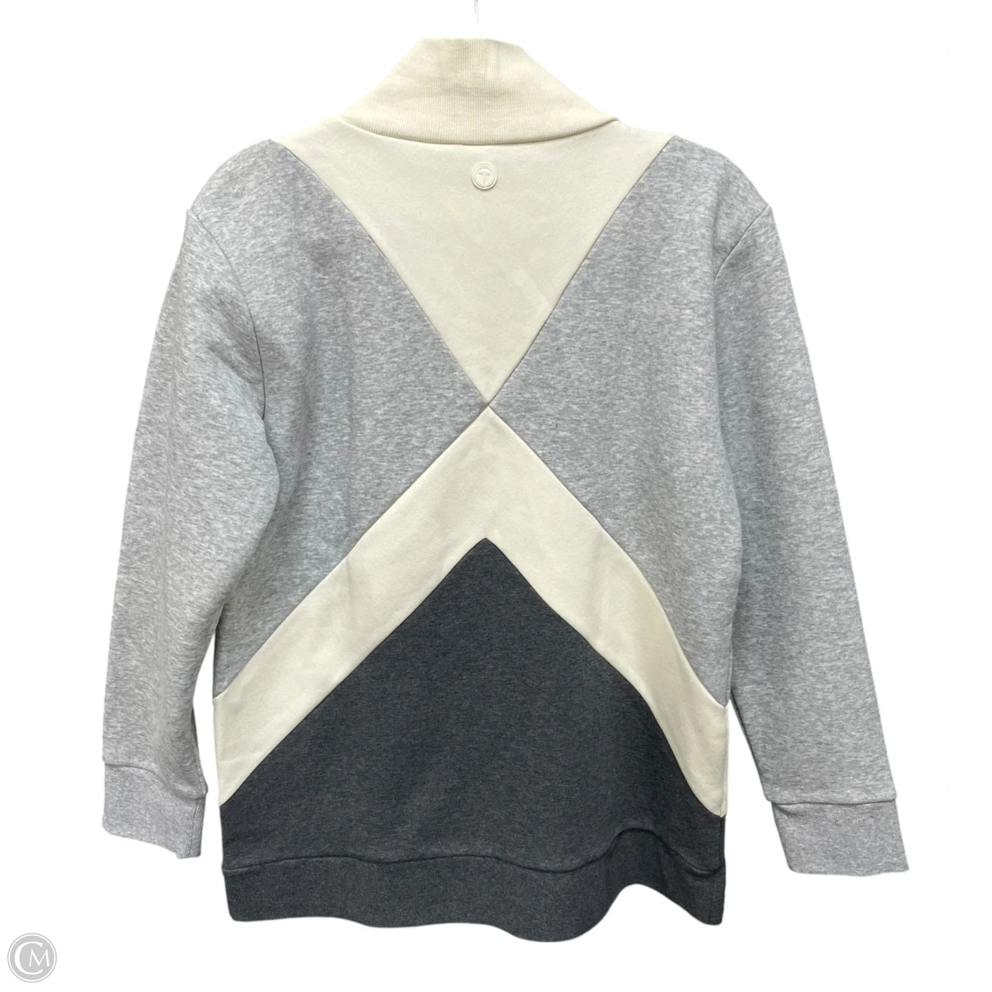 Sweatshirt Collar By Talbots In Grey, Size: Mp