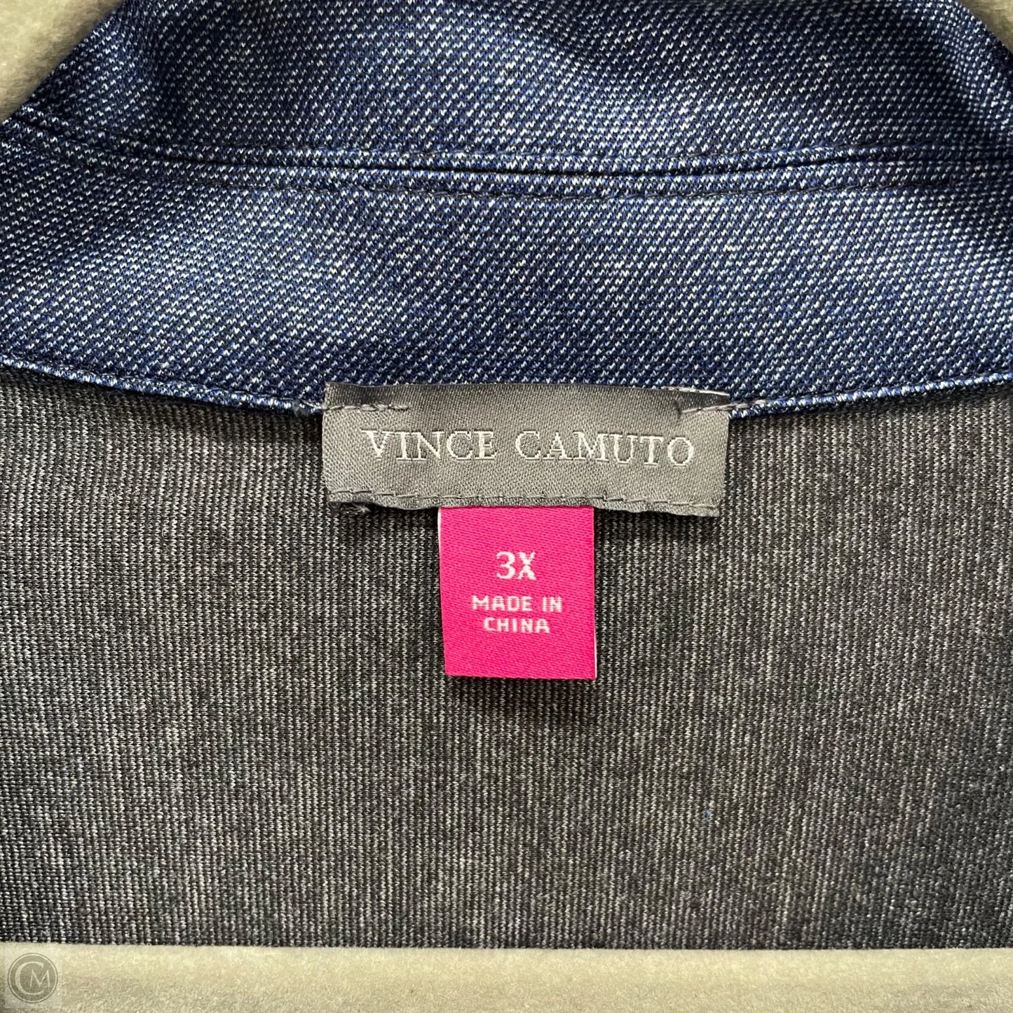 Jacket Shirt By Vince Camuto In Blue, Size: 3x