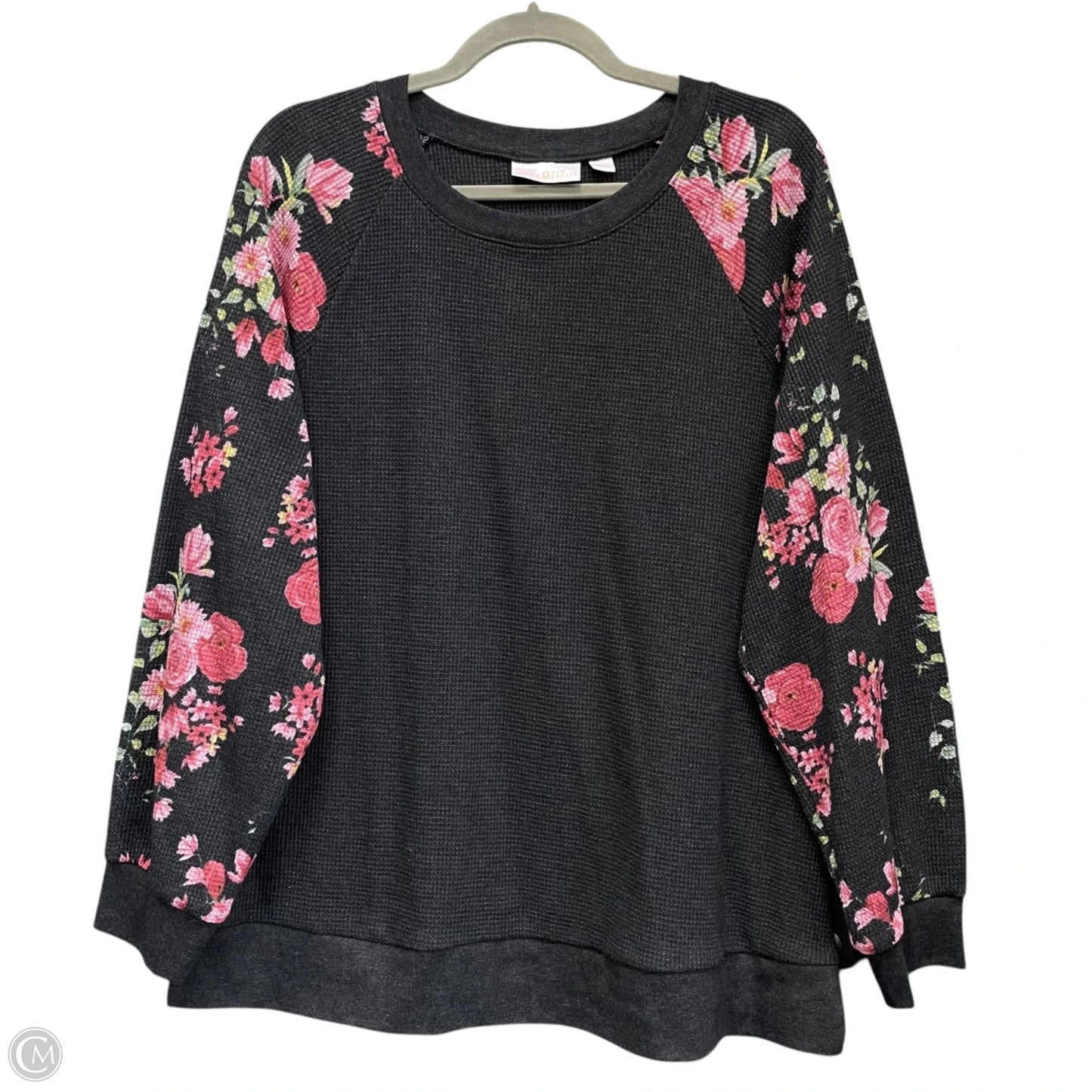 Top Long Sleeve By Belle By Kim Gravel In Black, Size: M