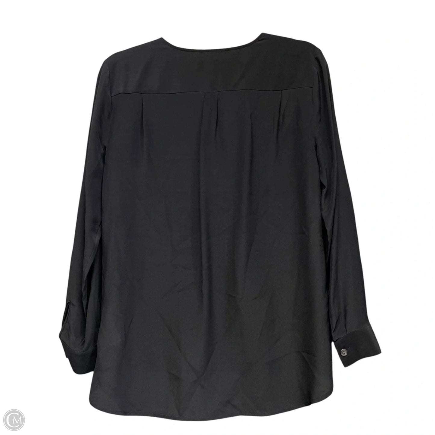Blouse Long Sleeve By Banana Republic In Black, Size: S
