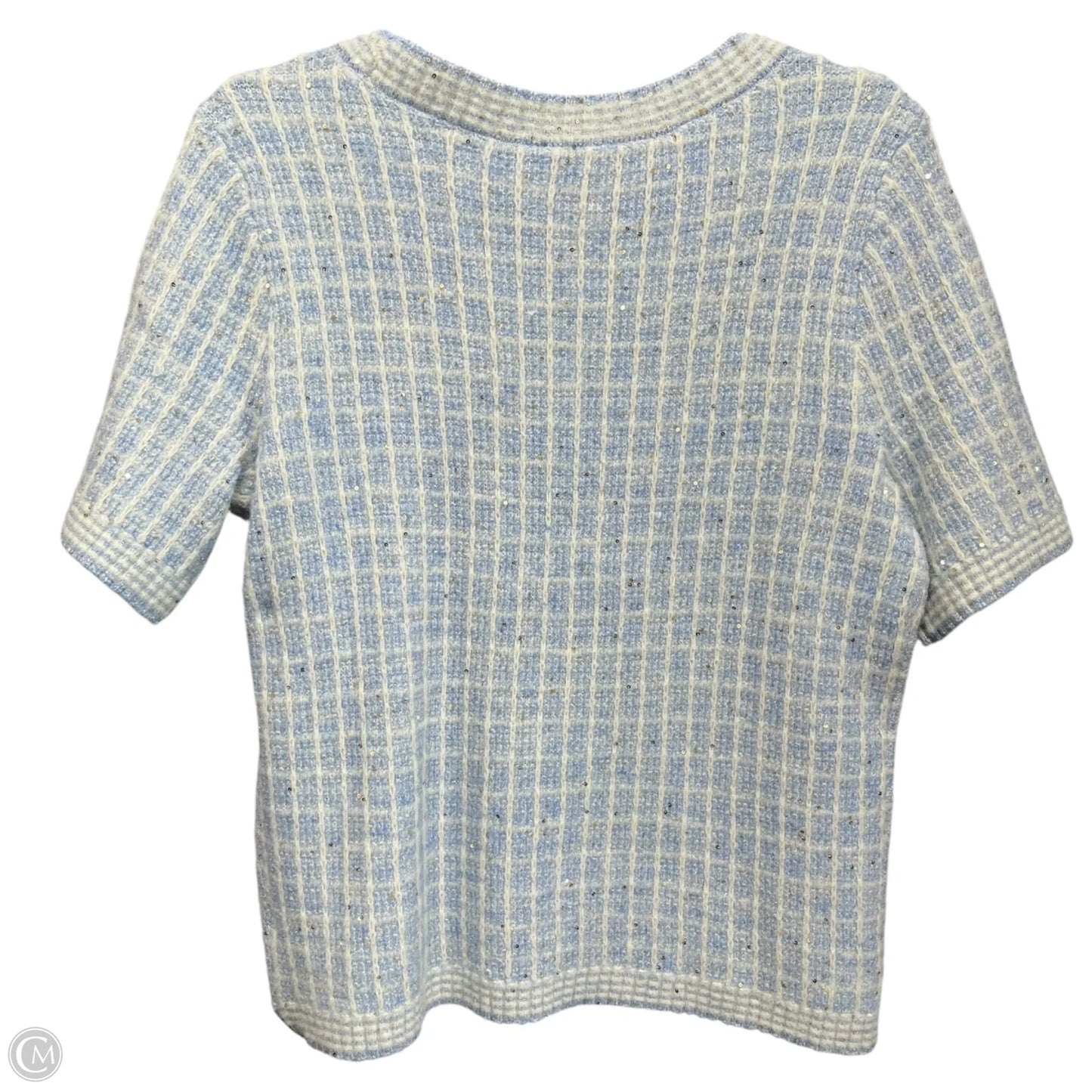Sweater Short Sleeve By Talbots In Blue, Size: M