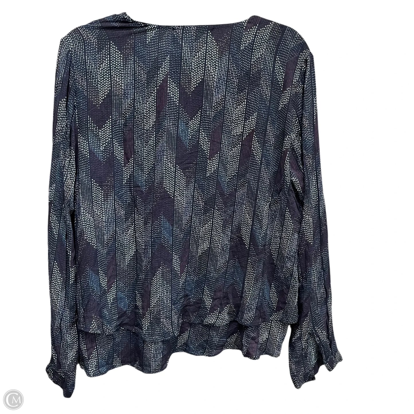 Blouse Long Sleeve By Cloth & Stone In Blue, Size: L