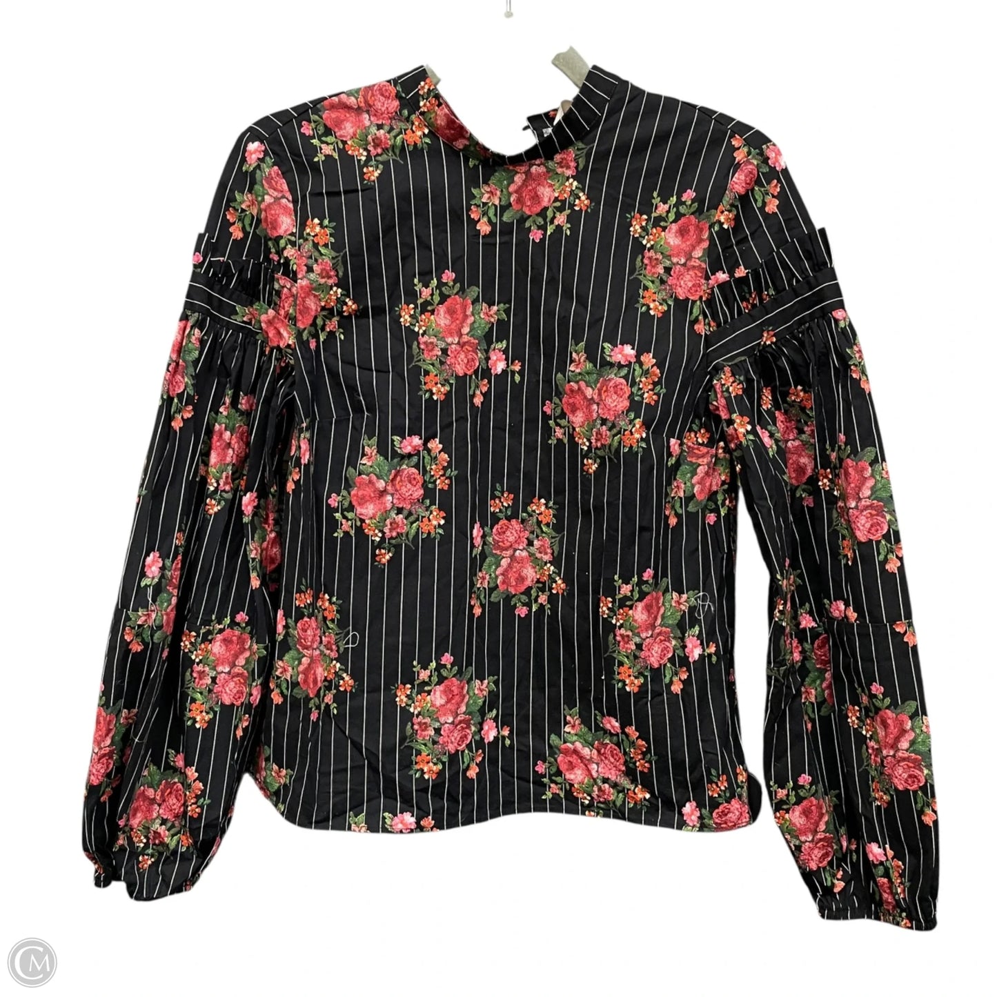 Top Long Sleeve By H&m In Black, Size: 6