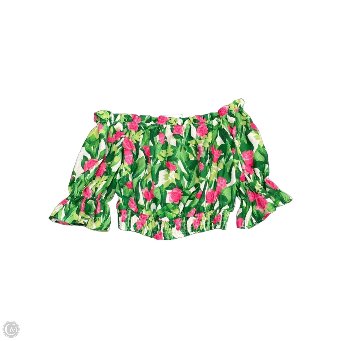 Skirt Set 2pc By Flying Tomato In Green & Pink, Size: M