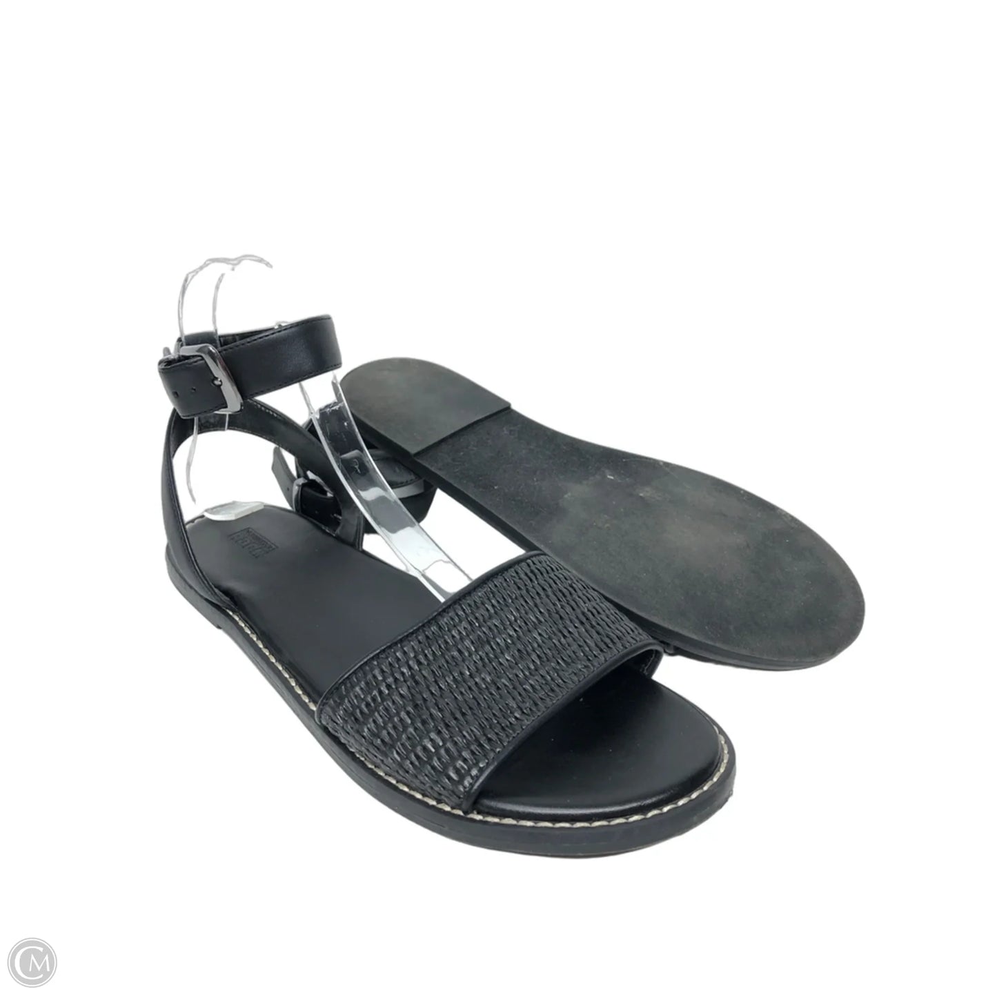 Sandals Flats By Nordstrom In Black, Size: 9.5