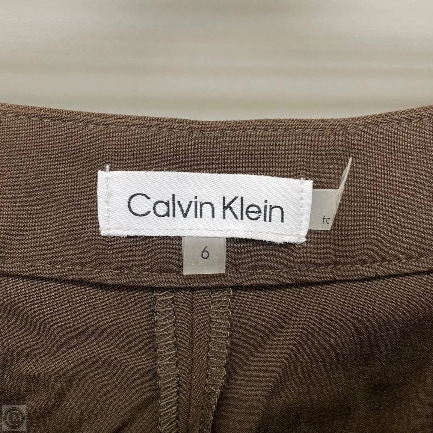 Pants Chinos & Khakis By Calvin Klein In Brown, Size: 6