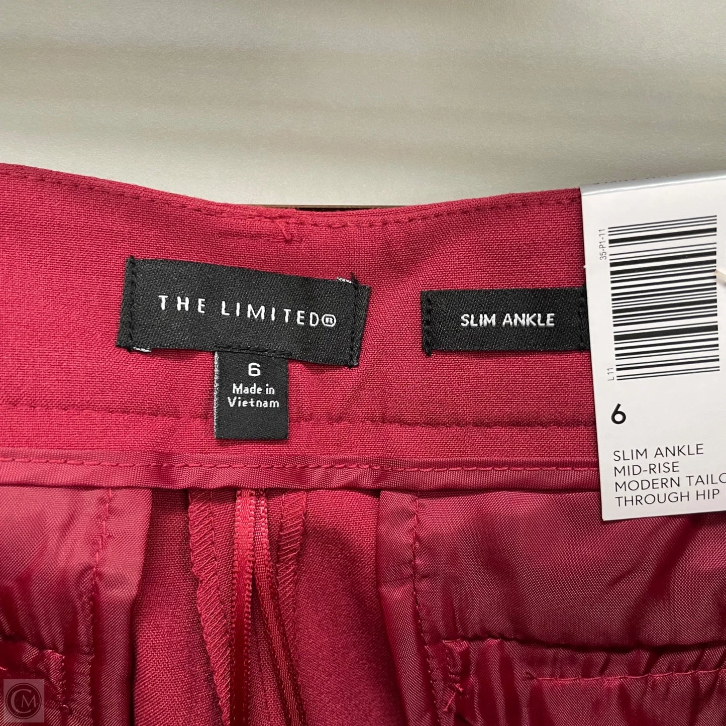 Pants Suit 2pc By Limited In Red, Size: 6