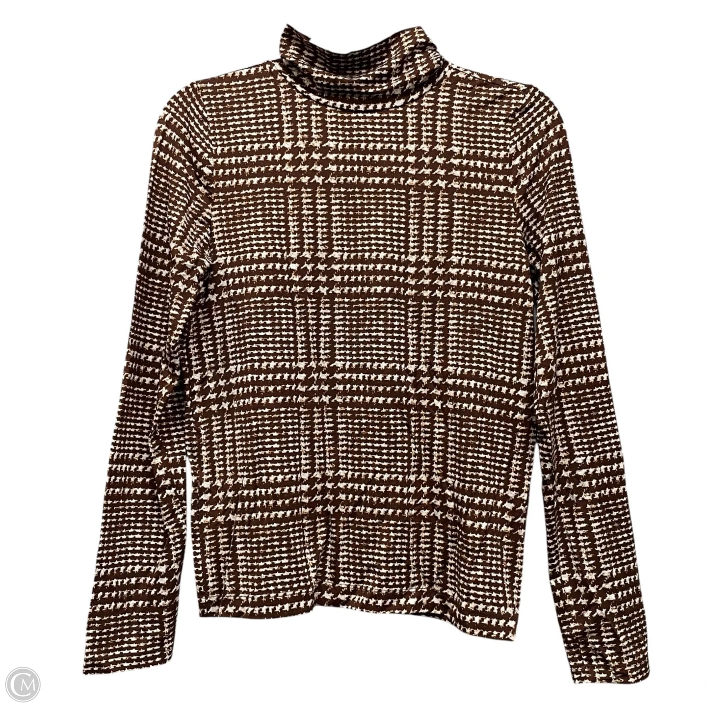 Top Long Sleeve By Loft In Brown, Size: S