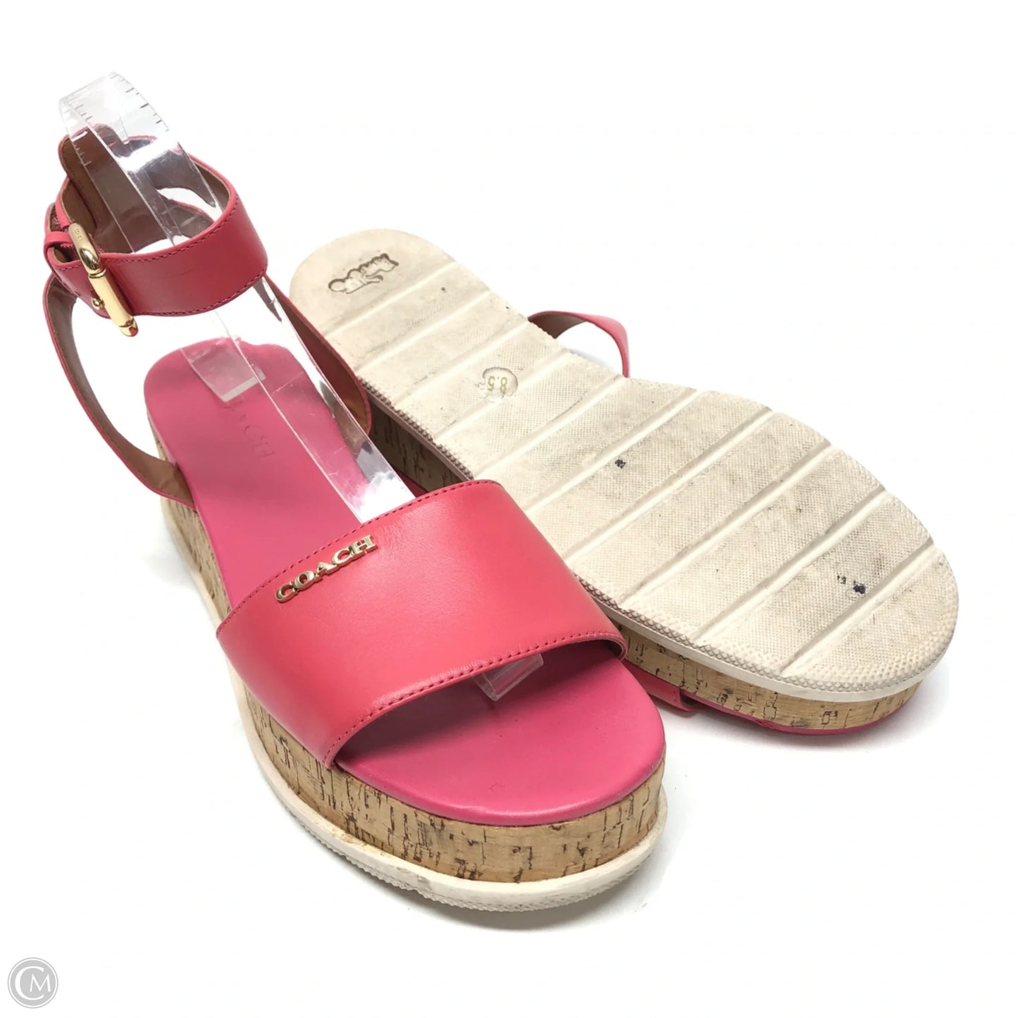 Sandals Designer By Coach In Pink, Size: 8.5