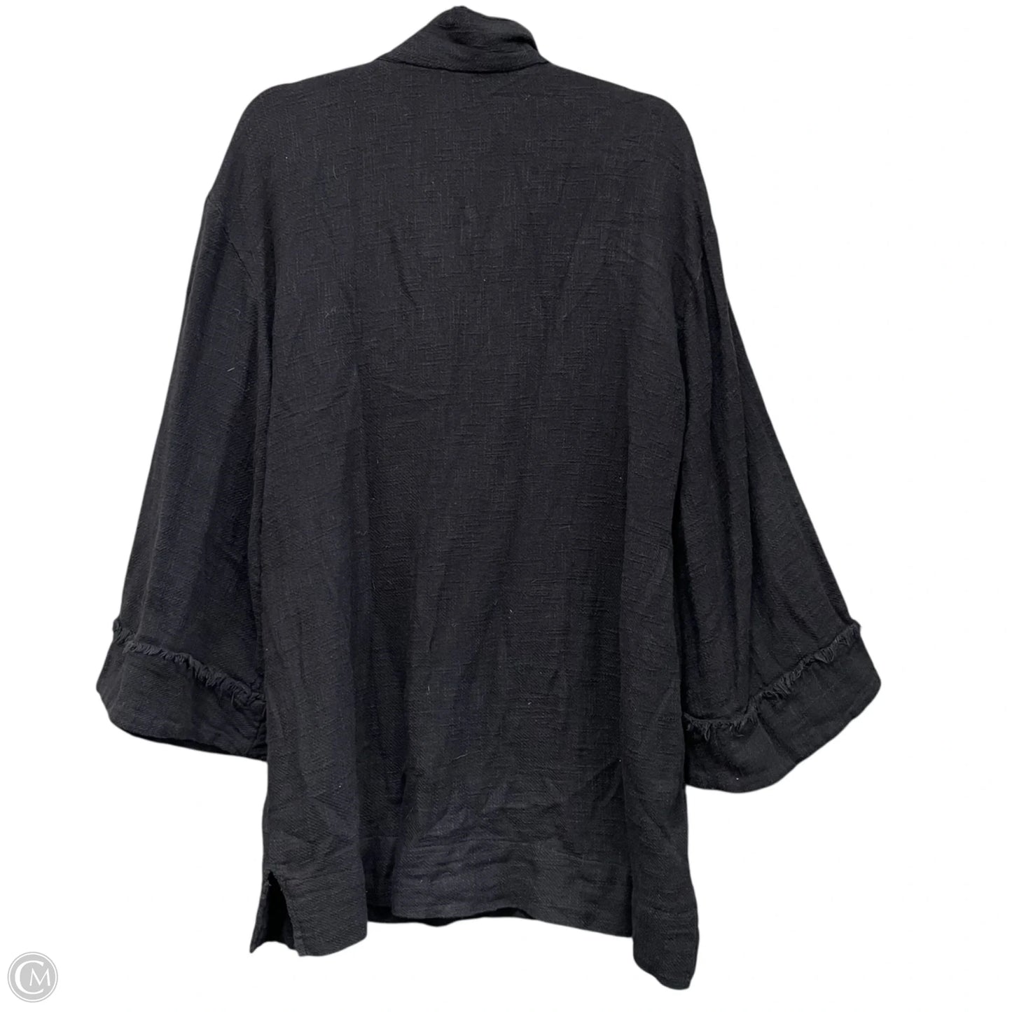 Tunic Long Sleeve By Free People In Black, Size: M