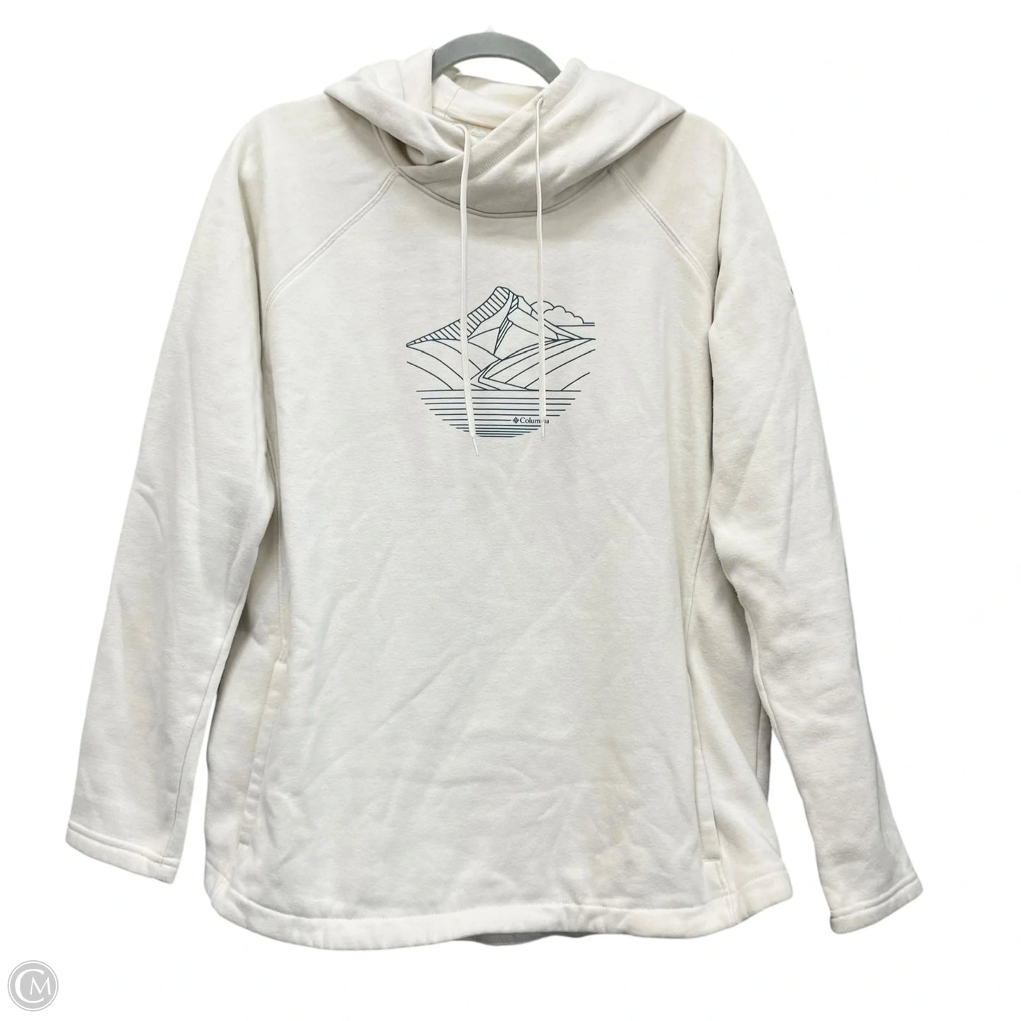 Sweatshirt Hoodie By Columbia In Cream, Size: L