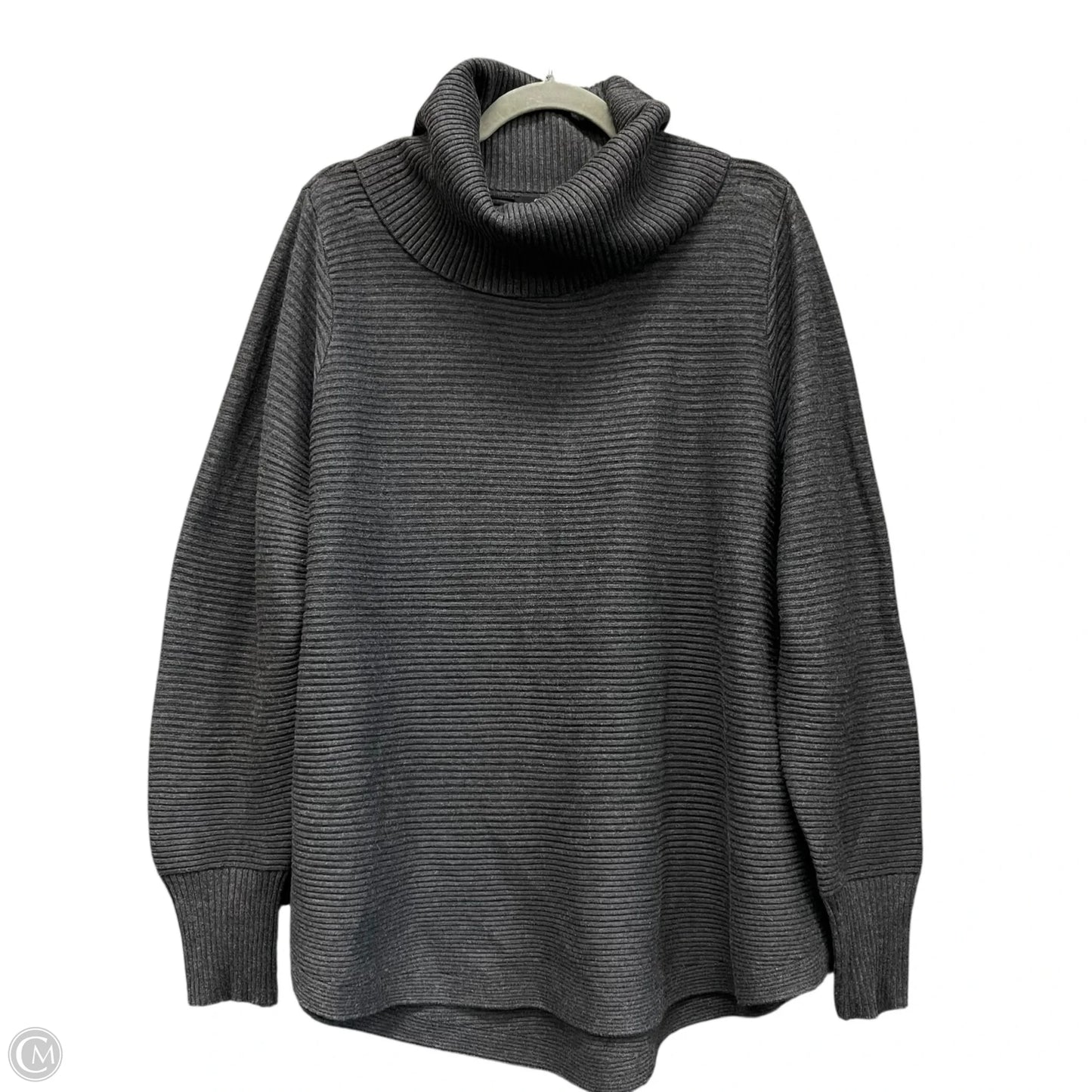 Sweater By Cyrus Knits In Grey, Size: 1x