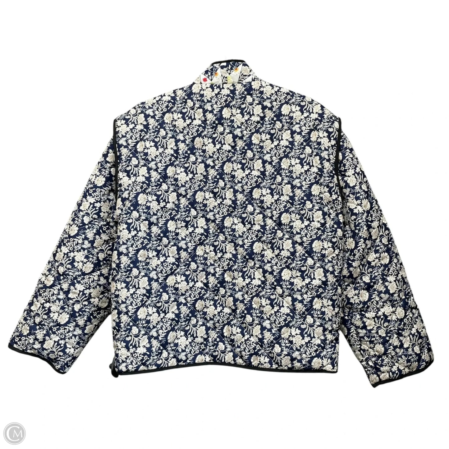 Jacket Other By Clothes Mentor In Blue & White, Size: L