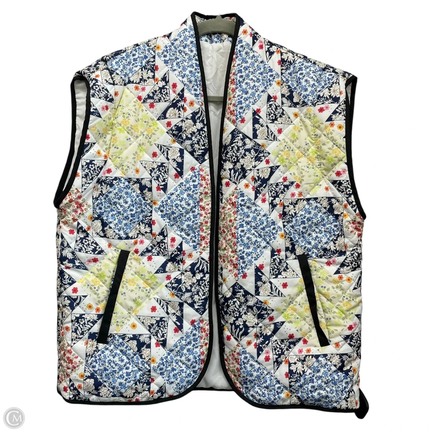Jacket Other By Clothes Mentor In Blue & White, Size: L