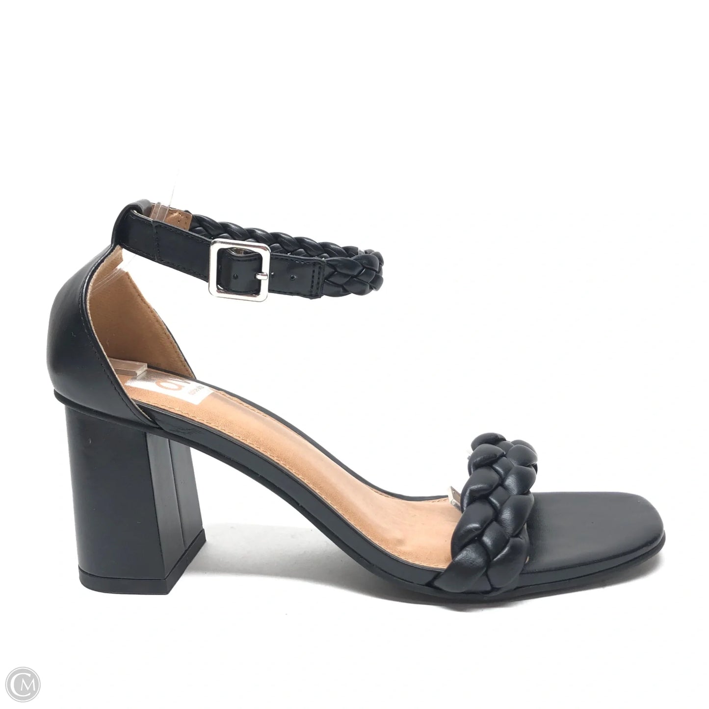 Sandals Heels Block By Dv In Black, Size: 10