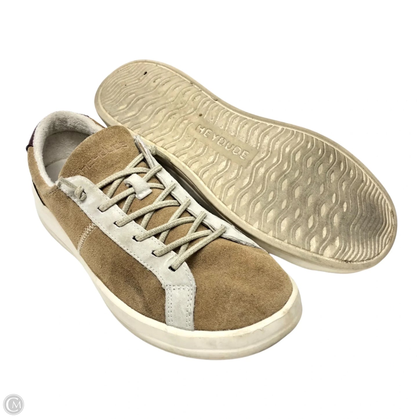 Shoes Sneakers By Hey Dude In Brown, Size: 10