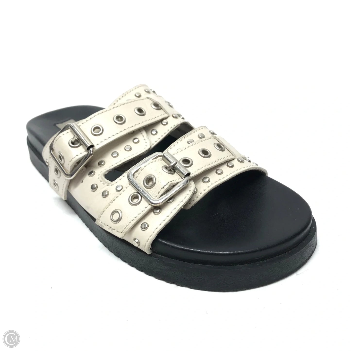 Sandals Flats By Steve Madden In Grey, Size: 6