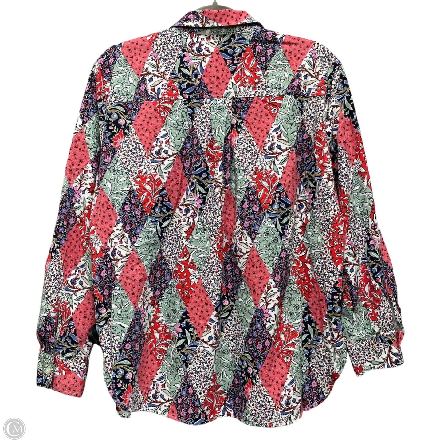 Top Long Sleeve By Loft In Multi-colored, Size: L