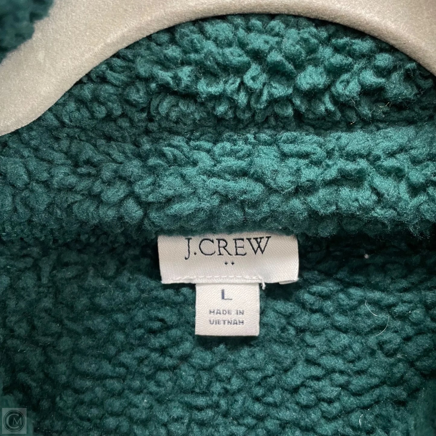 Jacket Fleece By J. Crew In Green, Size: L
