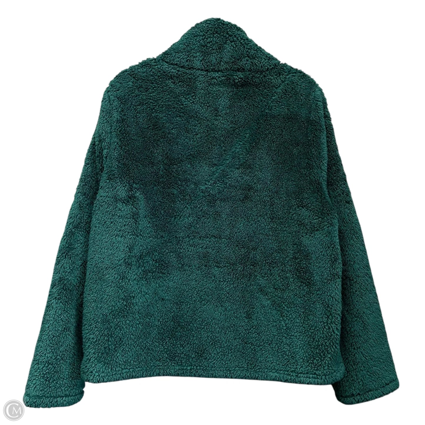 Jacket Fleece By J. Crew In Green, Size: L