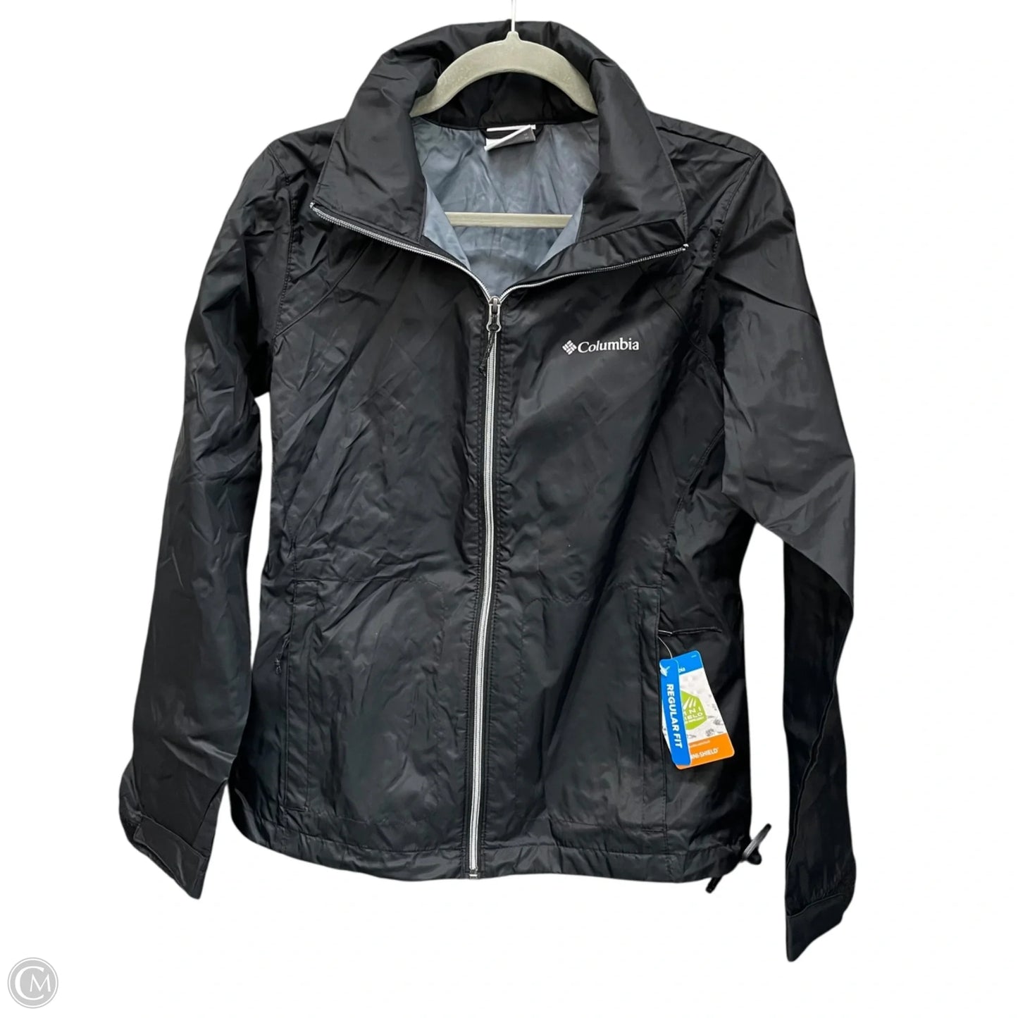 Jacket Windbreaker By Columbia In Black, Size: M