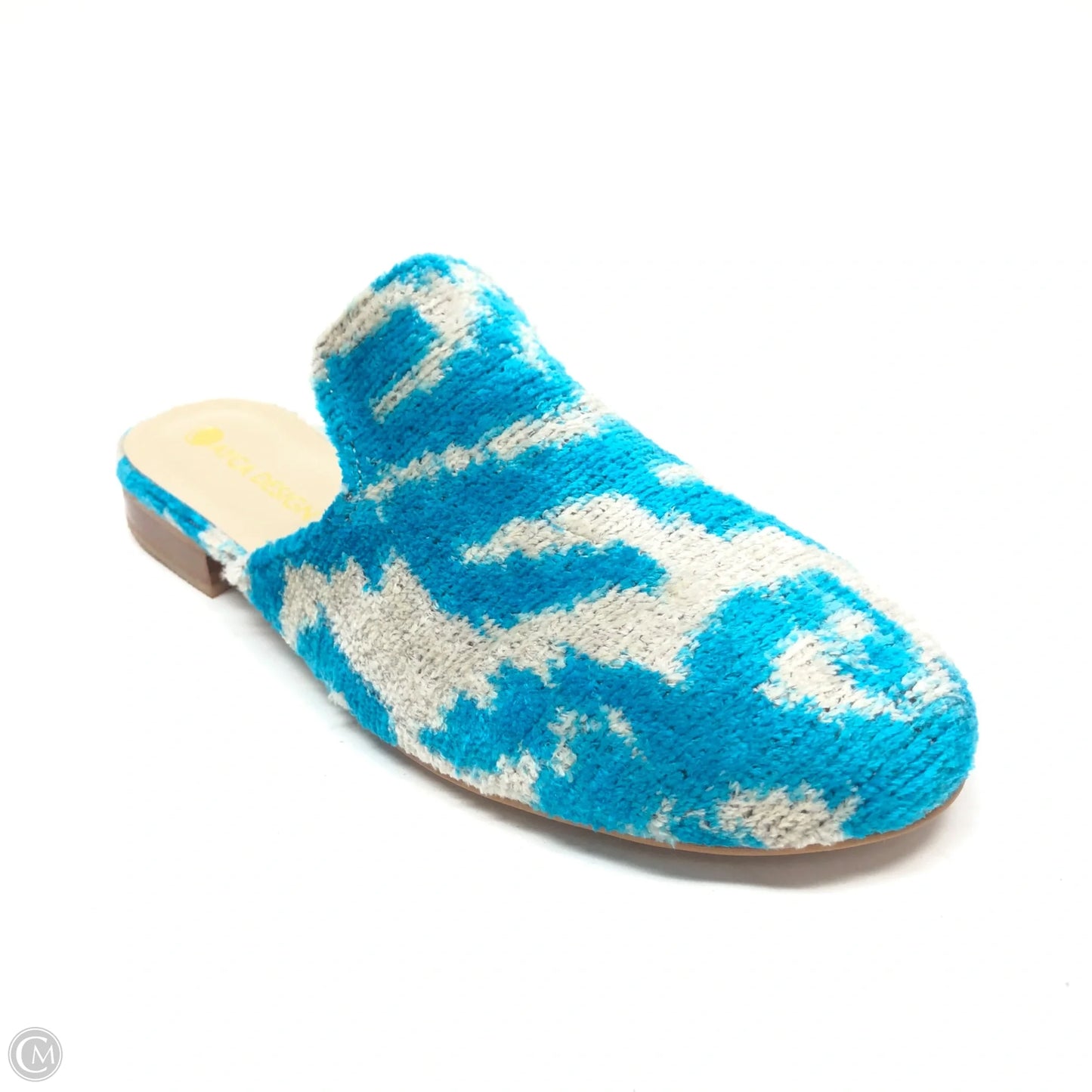 Shoes Flats By Cmb In Blue & White, Size: 6.5