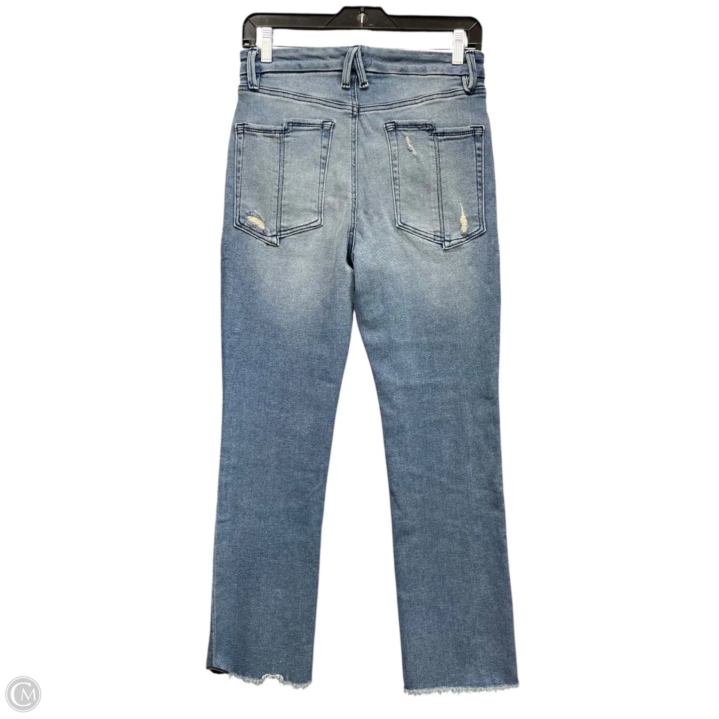 Jeans Straight By Good American In Blue Denim, Size: 8