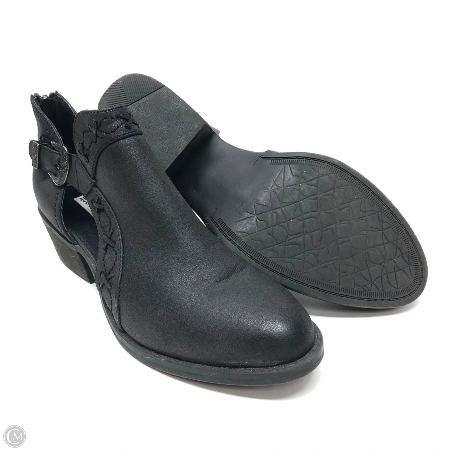 Boots Ankle Heels By Not Rated In Black, Size: 8.5