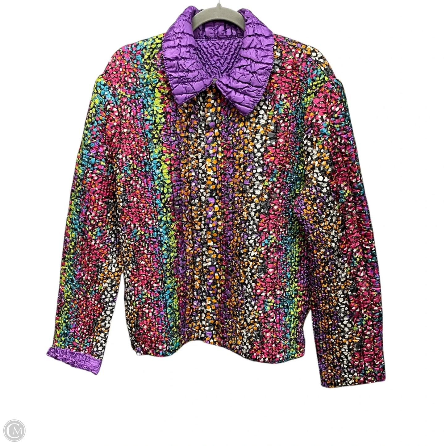 Jacket Shirt By Clothes Mentor In Multi-colored, Size: Xl