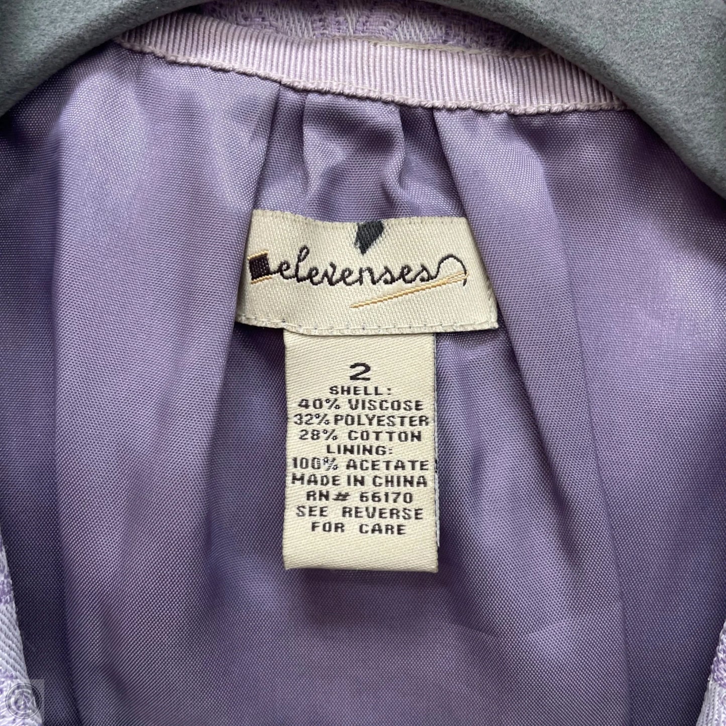Blazer By Elevenses In Purple, Size: 2
