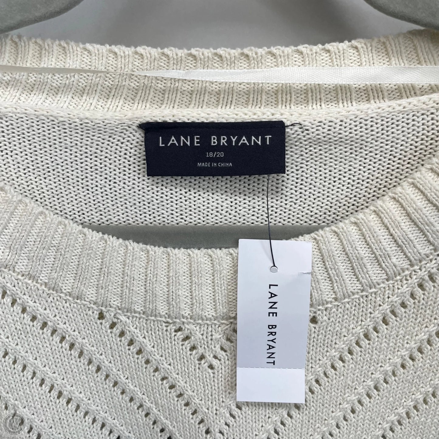 Sweater By Lane Bryant In Black & Cream, Size: 1x