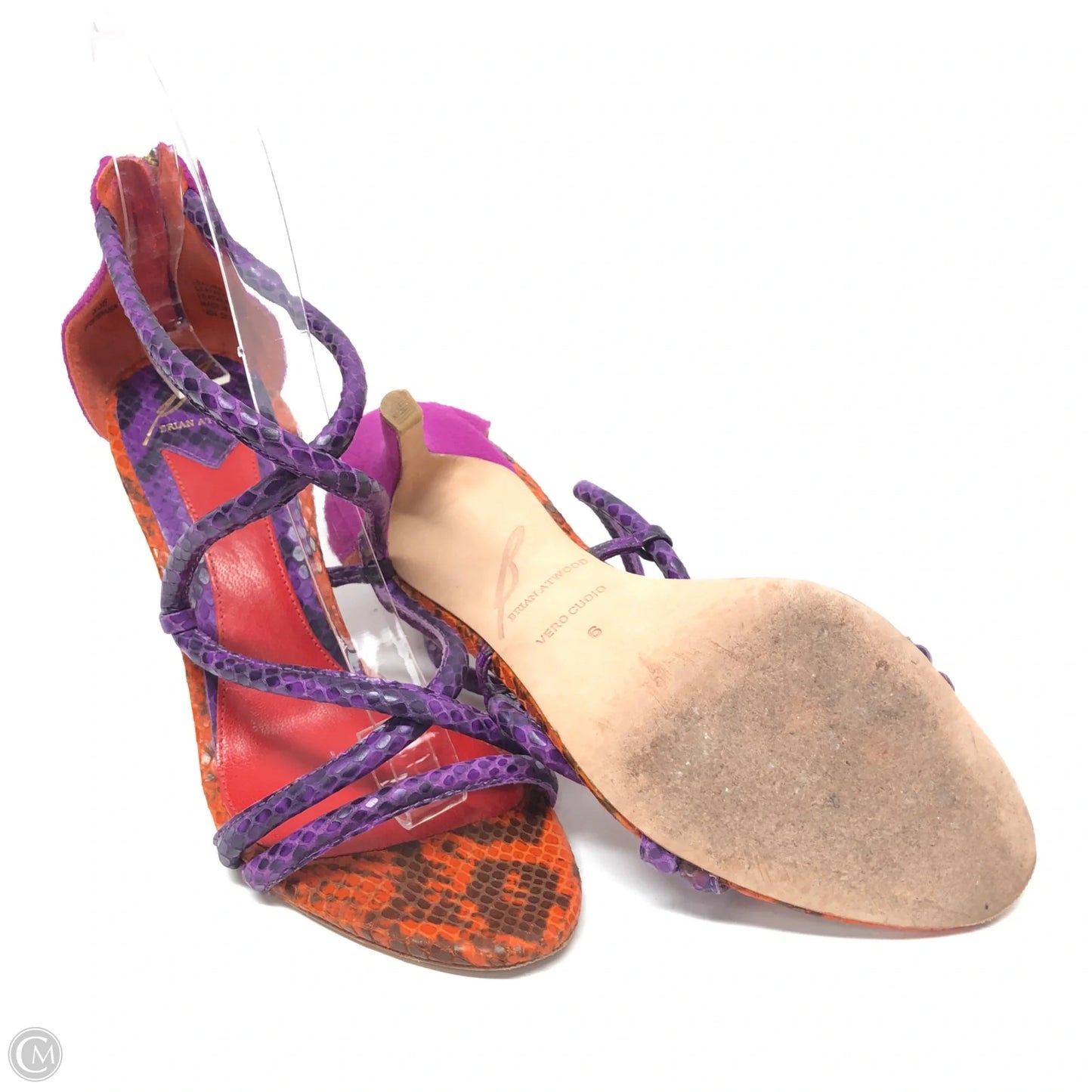 Shoes Heels Stiletto By Cmb In Orange & Purple, Size: 6
