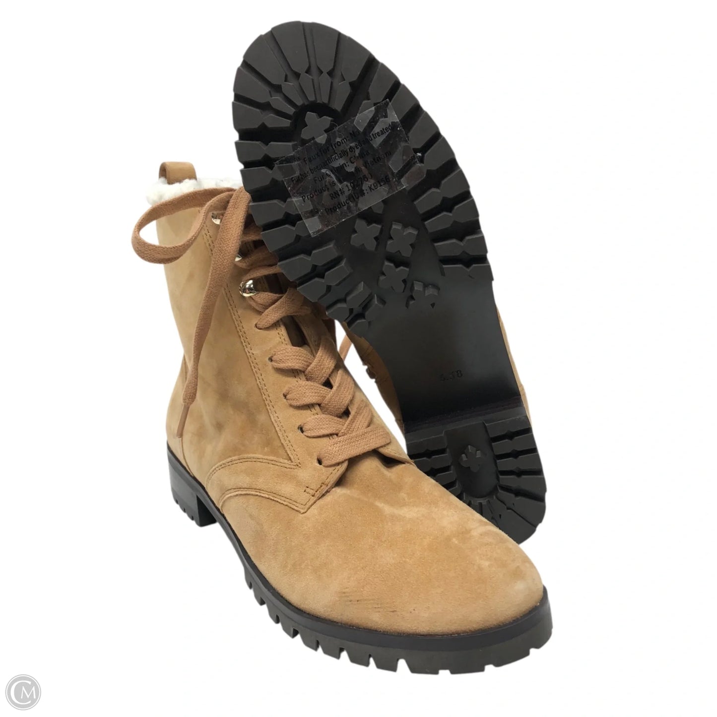 Boots Designer By Kate Spade In Beige, Size: 6.5