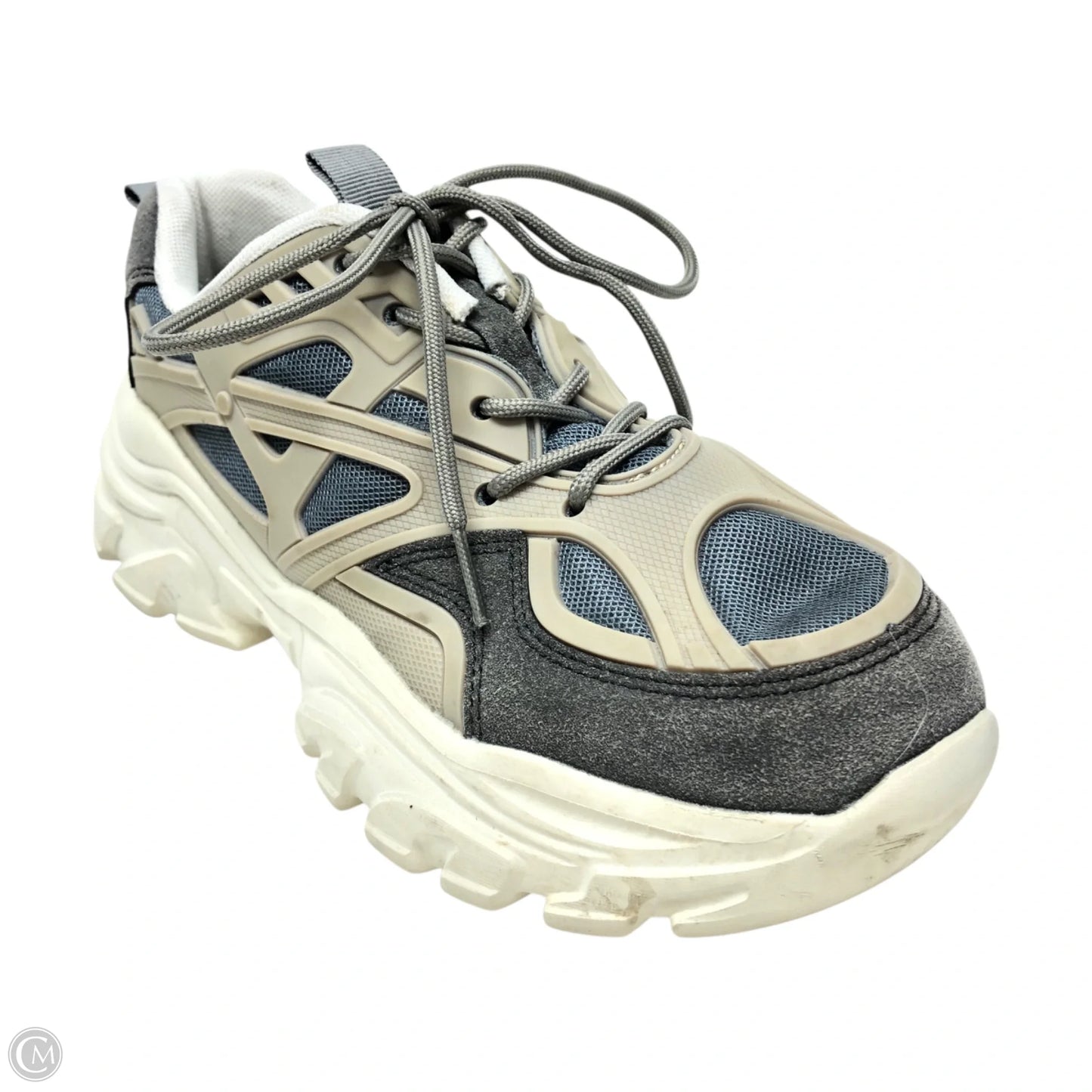 Shoes Sneakers By Clothes Mentor In Blue & Grey, Size: 9.5