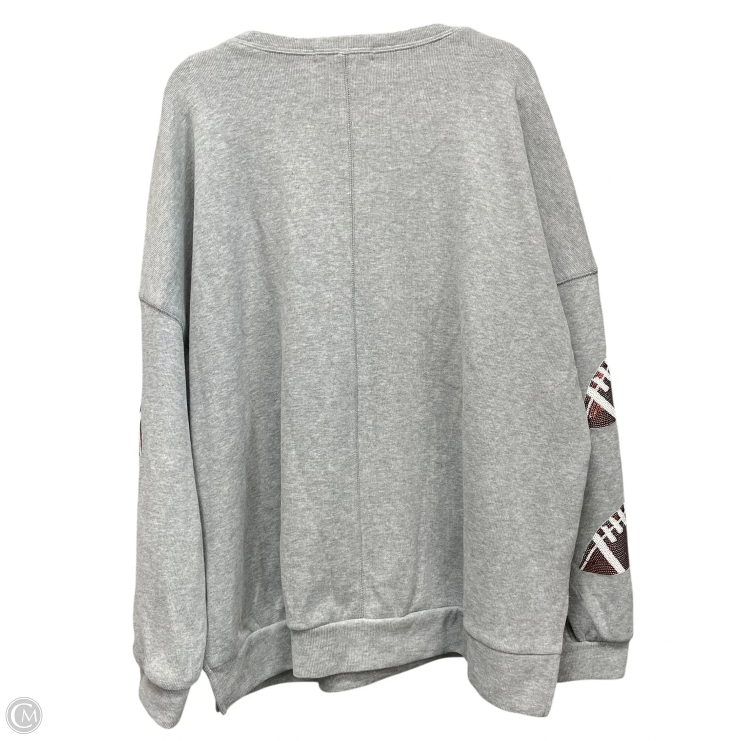Sweater By Clothes Mentor In Grey, Size: Xl