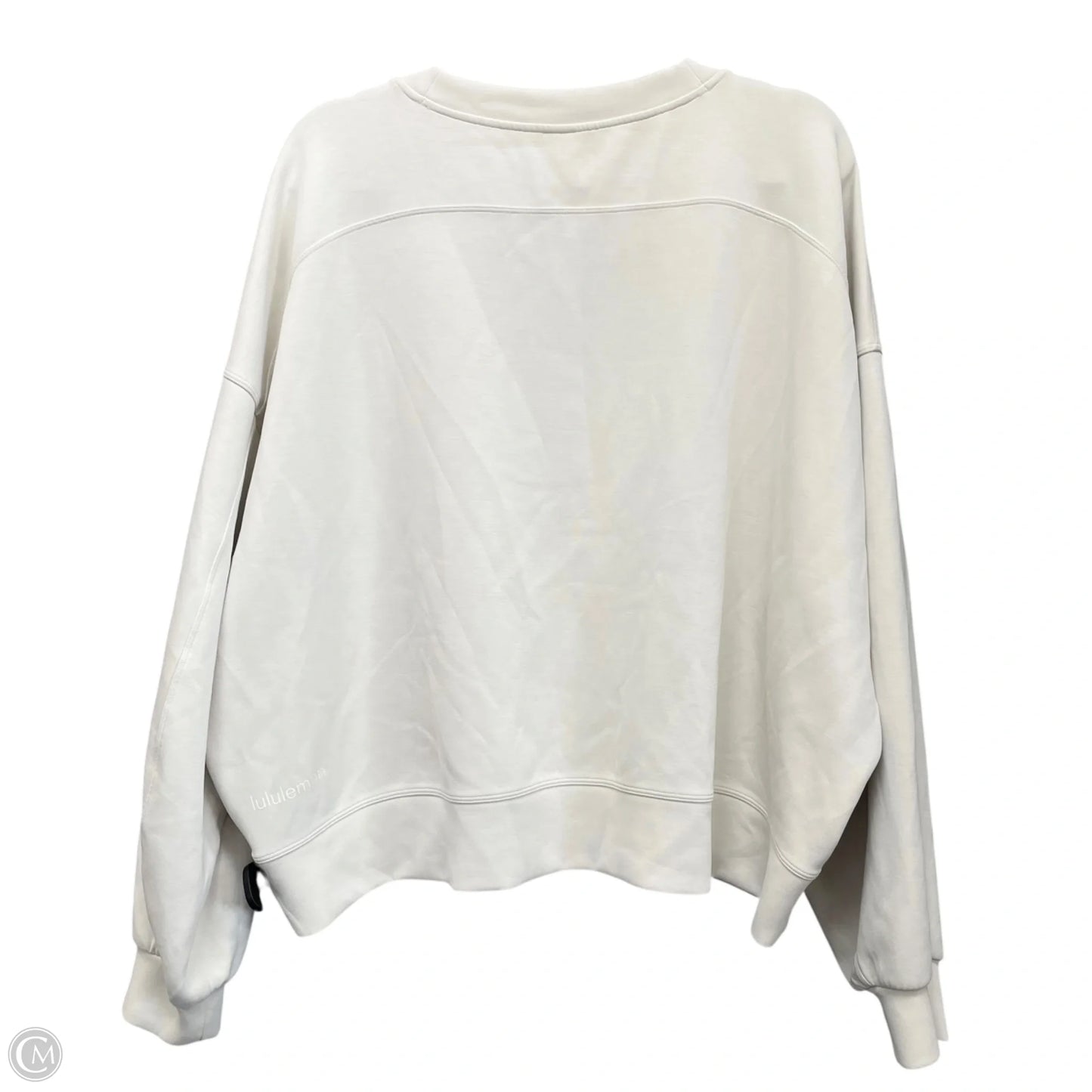 Athletic Sweatshirt Crewneck By Lululemon In Grey, Size: 2x