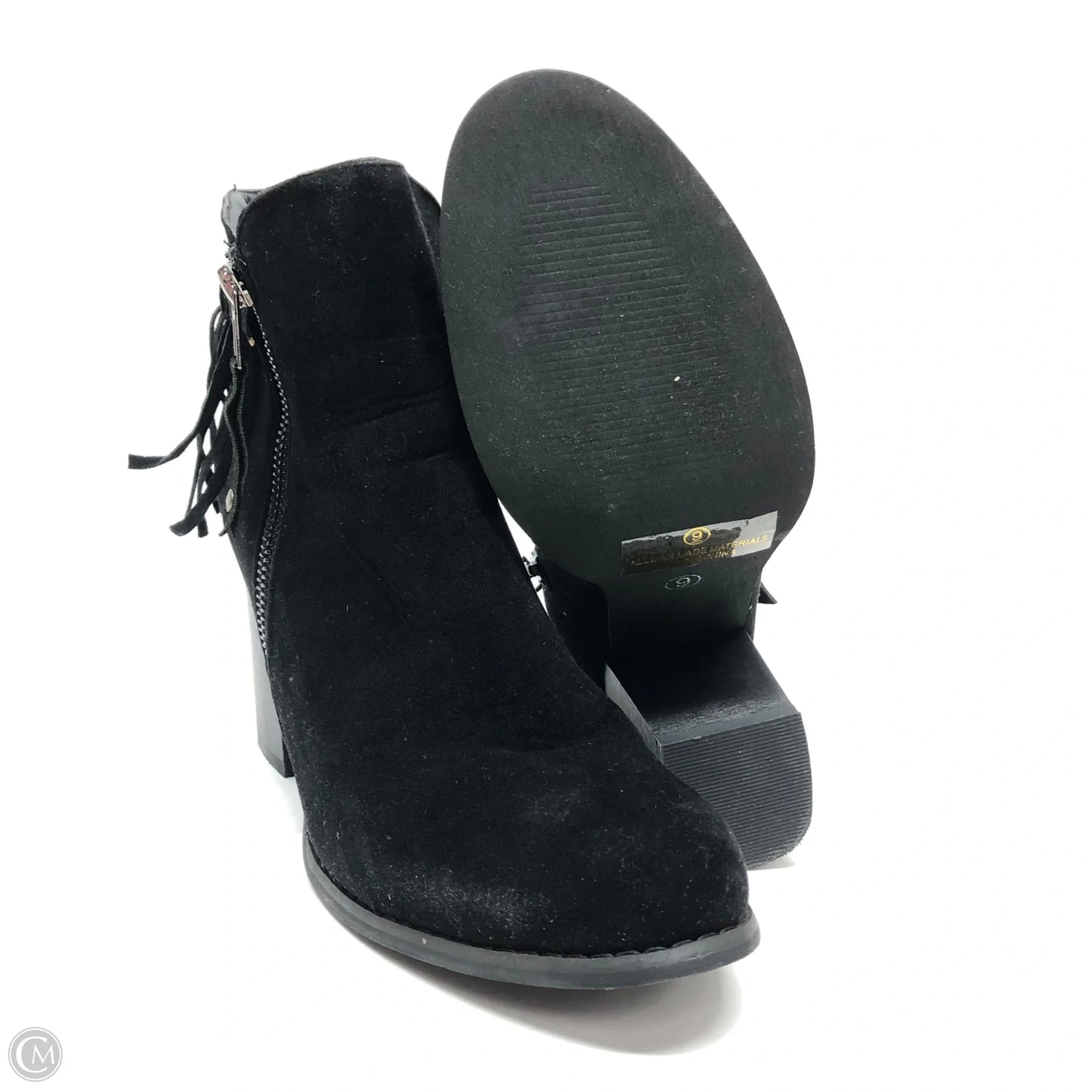 Boots Ankle Heels By Cmf In Black, Size: 9